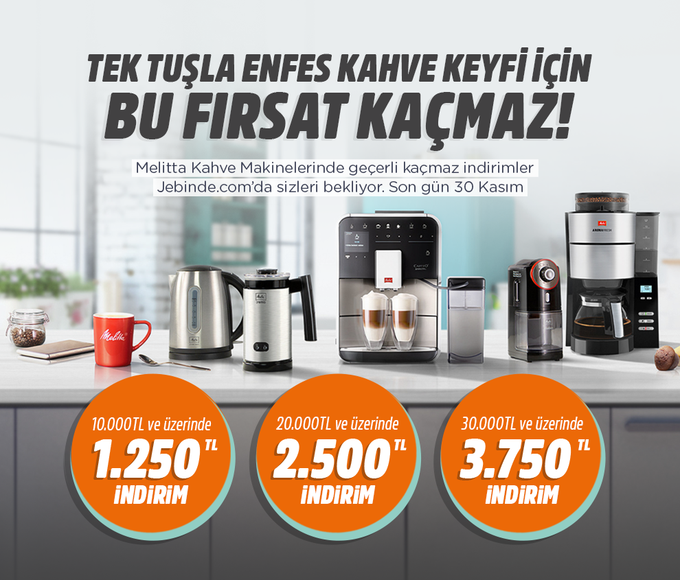 Melitta Kahve Makinelerinde Efsane Fırsat!