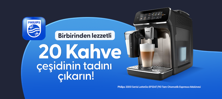 Philips 5500 Serisi LatteGo EP5547/90 Tam Otomatik Espresso Makinesi