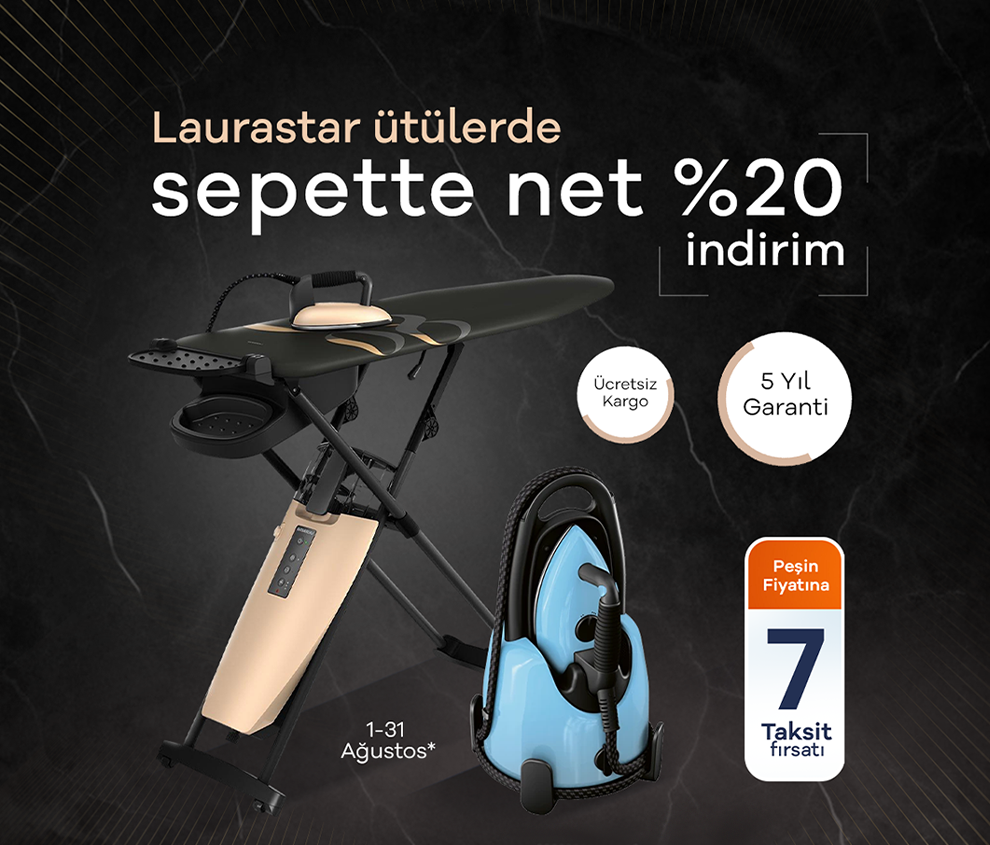 Laurastar Ütülerde Sepette Net %20 İndirim