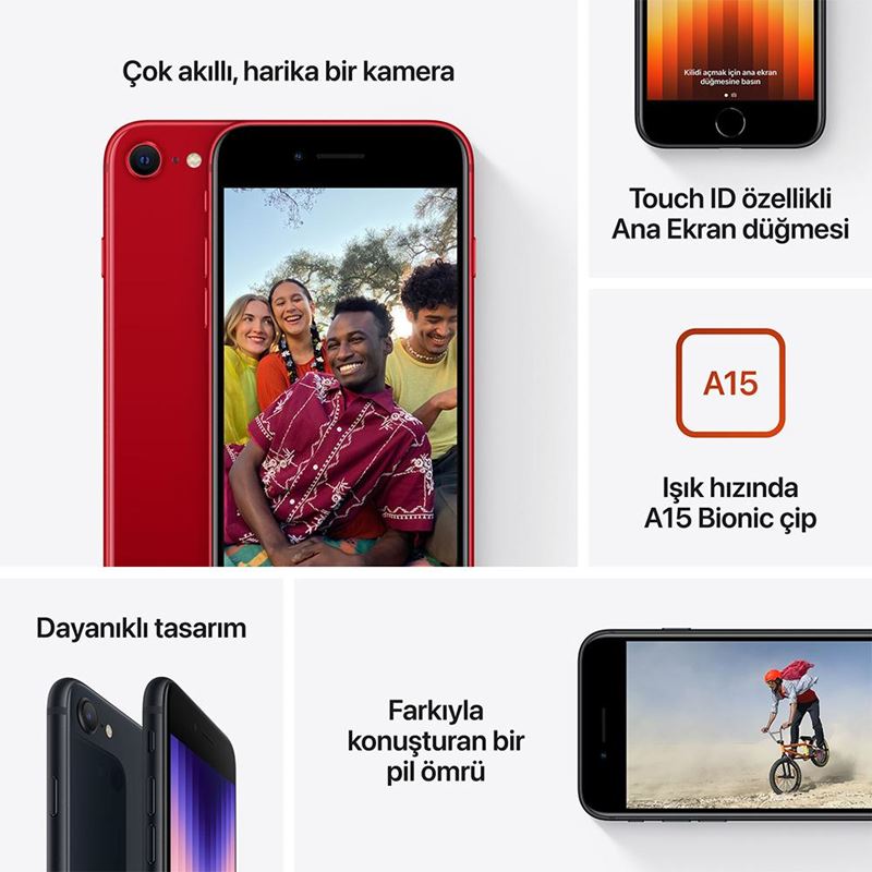 iPhone SE 64 Gb 3. Nesil Akıllı Telefon Siyah