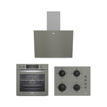 Beko Buhar Destekli Manhattan Gri Ankastre Set (BDE 6062 G - BFC 631 G - BOCD T 6510 EG) ürün görseli