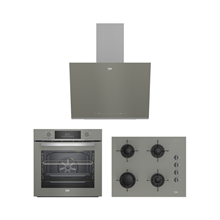 Beko Manhattan Gri Buhar Destekli Cam Ankastre Set (BDE 6062 G - BFC 430 G - BOCD T 6510 EG) ürün görseli