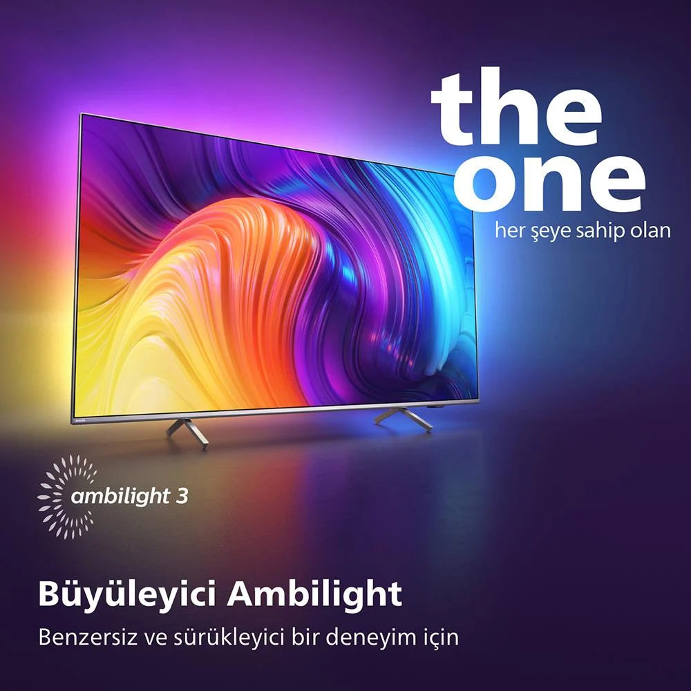 Philips 58PUS8507 58" 146 Ekran Android Smart Ambilight The One 4K Ultra HD