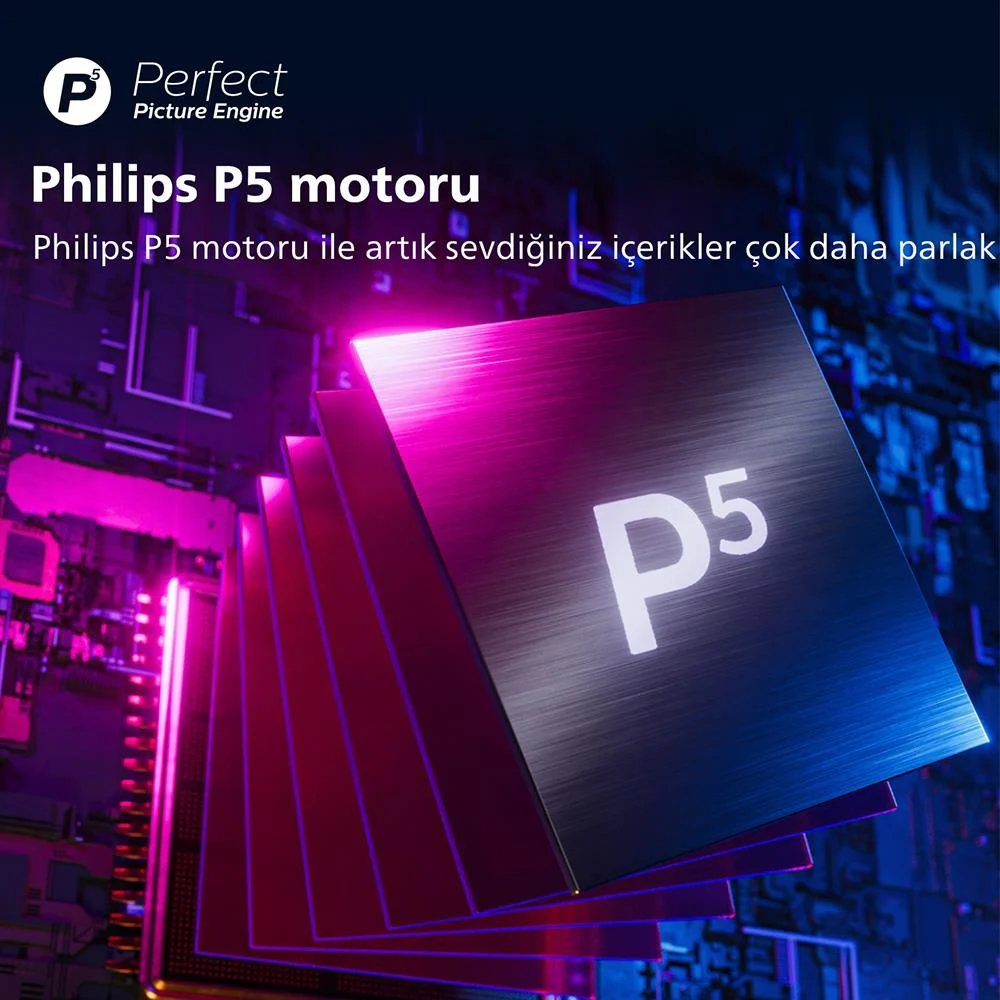 Philips 55PUS8807 55" 139 cm The One 4K UHD Android TV 3 Taraflı Ambilight Uydu Alıcı