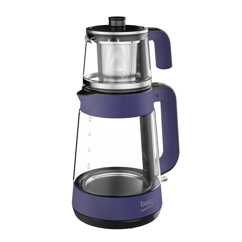Beko Floral Mor Mutfak Serisi 4'lü Set (BKK 2300 - RHB 5050 W - TM 5046 CW - CM 5964 W)