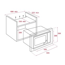 Teka MS 620 BIS 20 LT Ankastre Mikrodalga Fırın