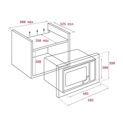 Teka MS 620 BIS 20 LT Ankastre Mikrodalga Fırın