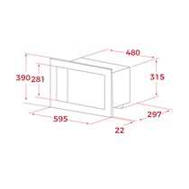 Teka ML 820 BIS Siyah Ankastre Mikrodalga