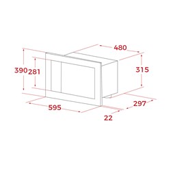 Teka ML 820 BIS Siyah Ankastre Mikrodalga
