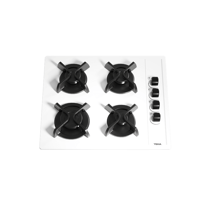 Teka GBC 64002 KBC WH Beyaz Cam Ankastre Ocak