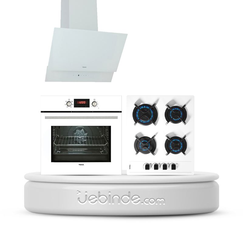 Teka Chef 8 Ankastre Set (HAK 627 WH Fırın + GBC 64002 KBC WH Ocak + TVT 60.1 Beyaz Davlumbaz)
