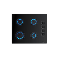 Teka GBE 64002 KBC BK Siyah Cam Ankastre Ocak