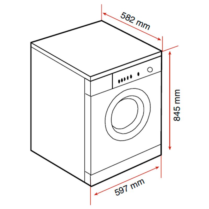 Teka TK3 1490 WD A 1400 Devir 9 kg / 6 kg Kurutmalı Çamaşır Makinesi