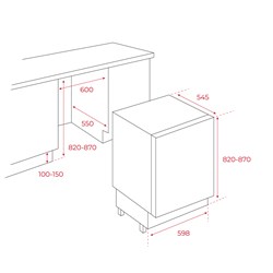Teka TKI3 145 D EU WH Ankastre Tezgahaltı Buzdolabı