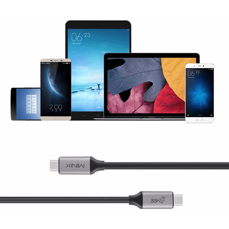 Minix Neo c-muc çok yönlü Usb-c To Usb-c (type-c) Data Kablo 120 Cm 4k 60hz Macbook Uyumlu