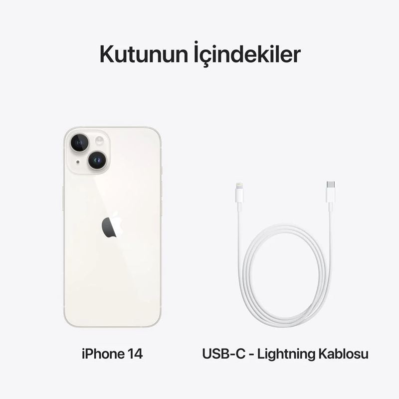 iPhone 14 Plus 128 Gb Akıllı Telefon Yıldız Işığı