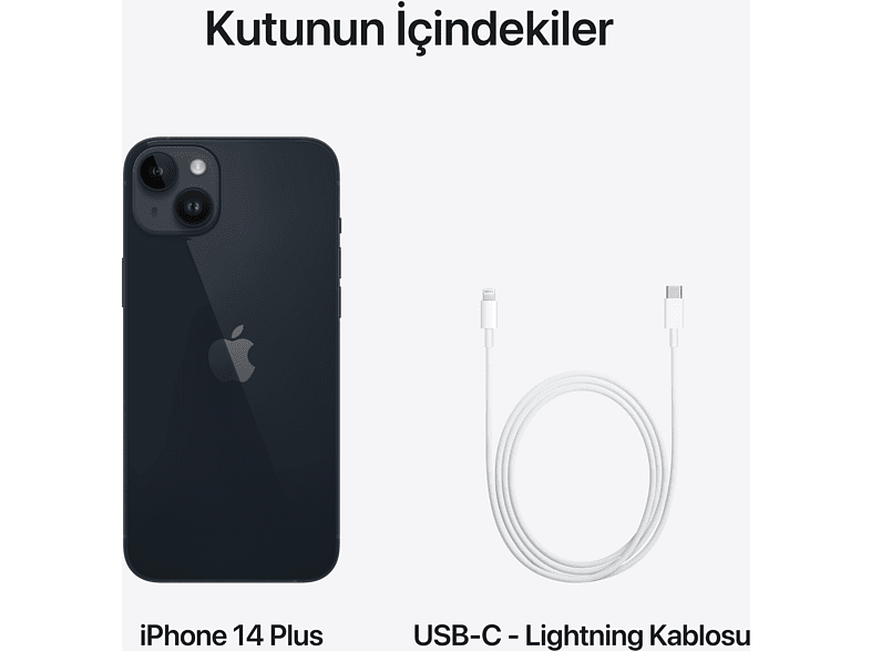 iPhone 14 Plus 256 Gb Akıllı Telefon Gece Yarısı