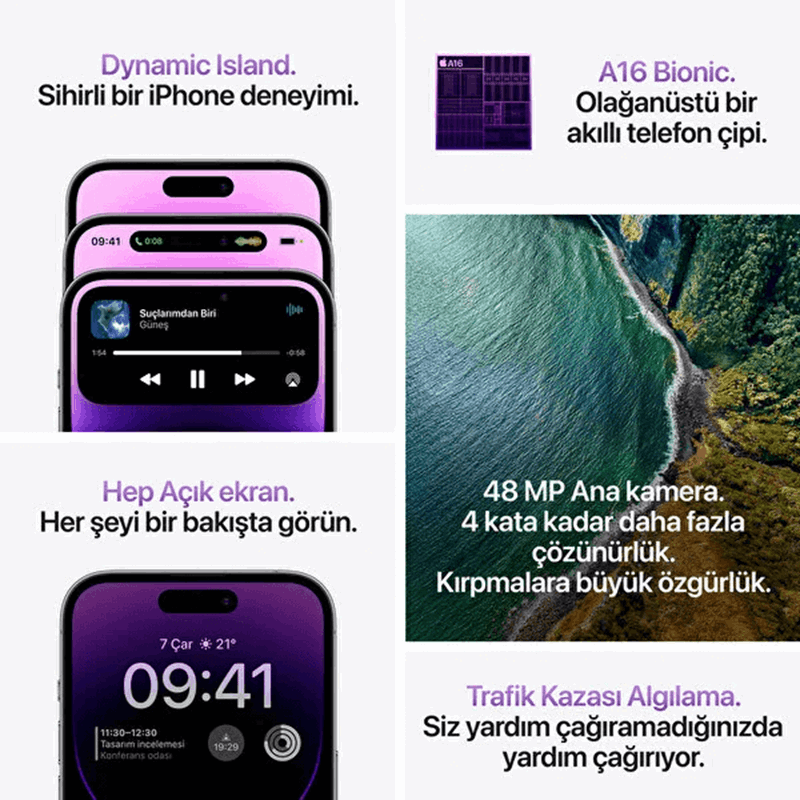 iPhone 14 Pro Max 128 Gb Akıllı Telefon Altın