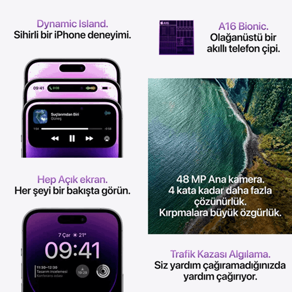 İphone 14 Pro Max 256 Gb Akıllı Telefon Gümüş | Jebinde