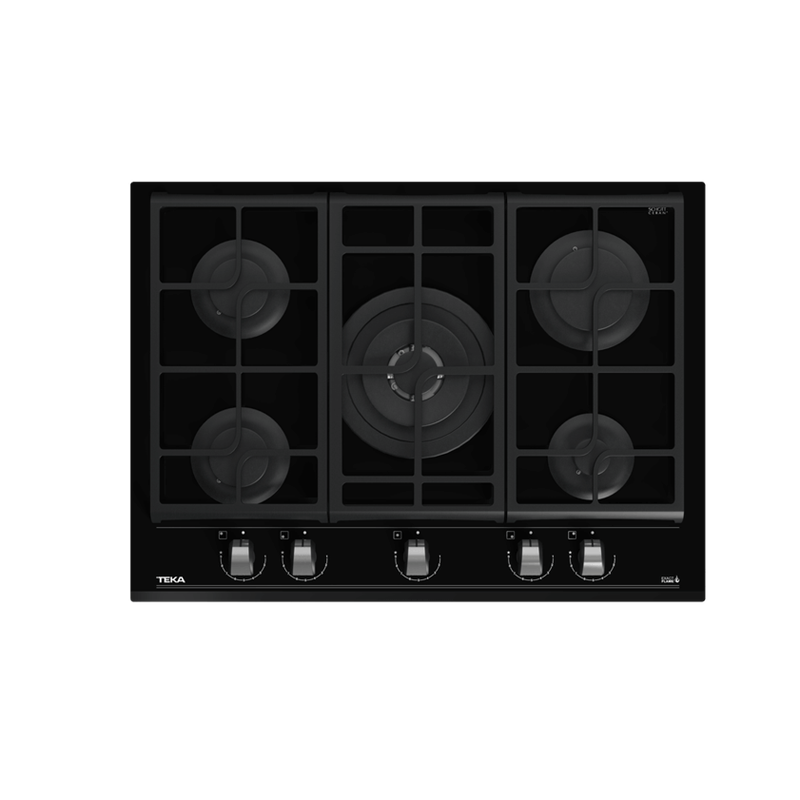 Teka GZC 75330 XBC BK (E4) ExactFlame Teknolojili Cam Gazlı Ocak