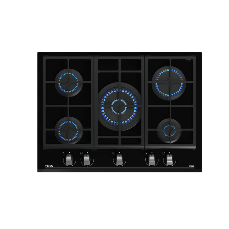 Teka GZC 75330 XBC BK (E4) ExactFlame Teknolojili Cam Gazlı Ocak