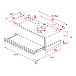 Teka CNL 6400 Inox Sürgülü Aspiratör