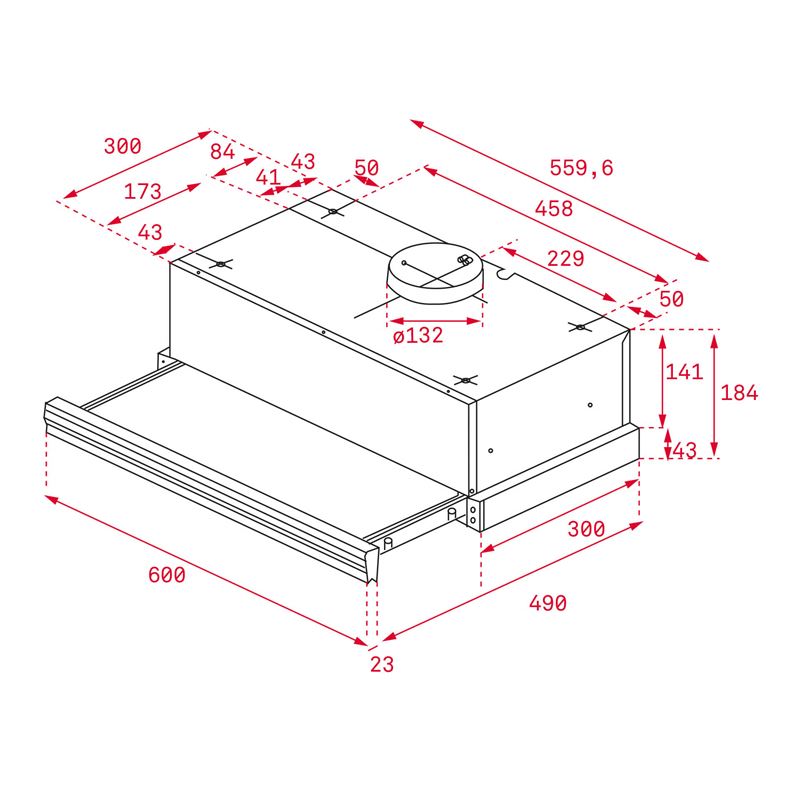 Teka CNL 6400 Inox Sürgülü Aspiratör