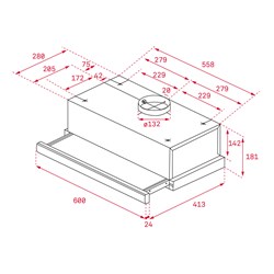 Teka TL 6310 Inox Sürgülü Aspiratör