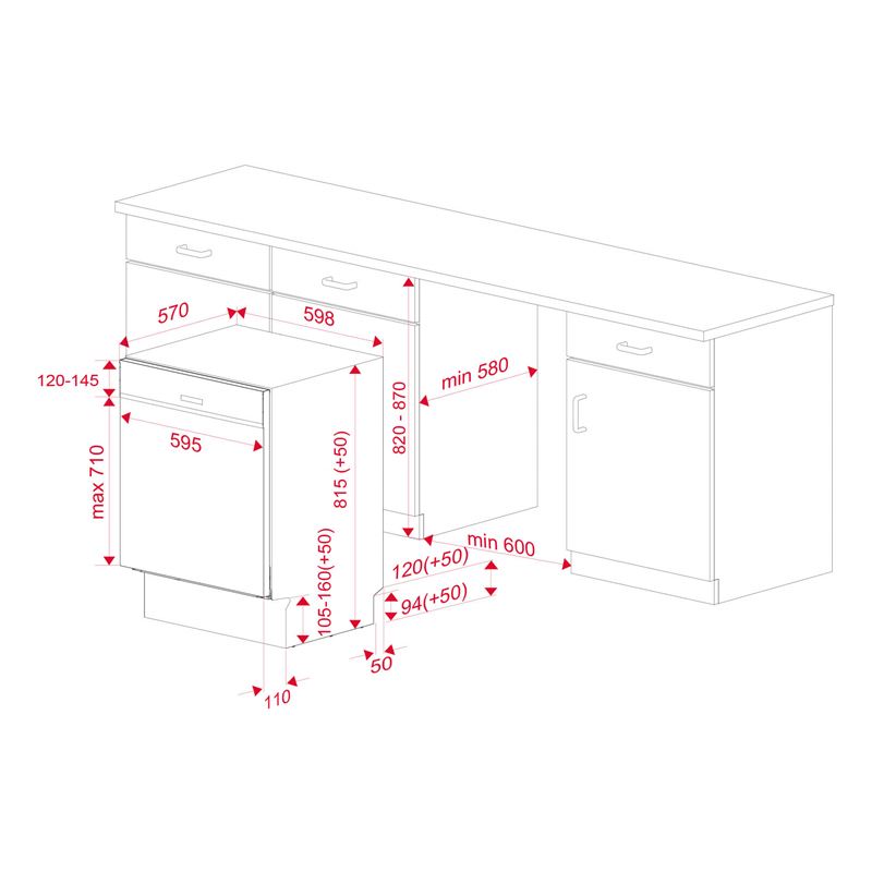 Teka DSI 46750 SS 7 Programlı Ankastre Bulaşık Makinesi