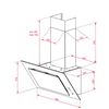 Teka DVT 98660 TBS BK Siyah Cam Davlumbaz