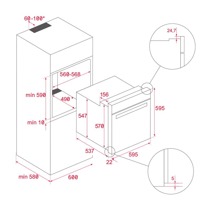 Teka HLB 8600 WH Beyaz Ankastre Fırın