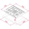 Teka GZC 75330 XBC BK (E4) ExactFlame Teknolojili Cam Gazlı Ocak