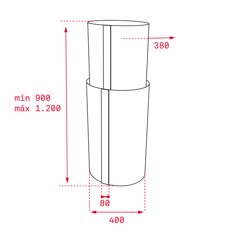 Teka CC 485 Ada Tipi Davlumbaz