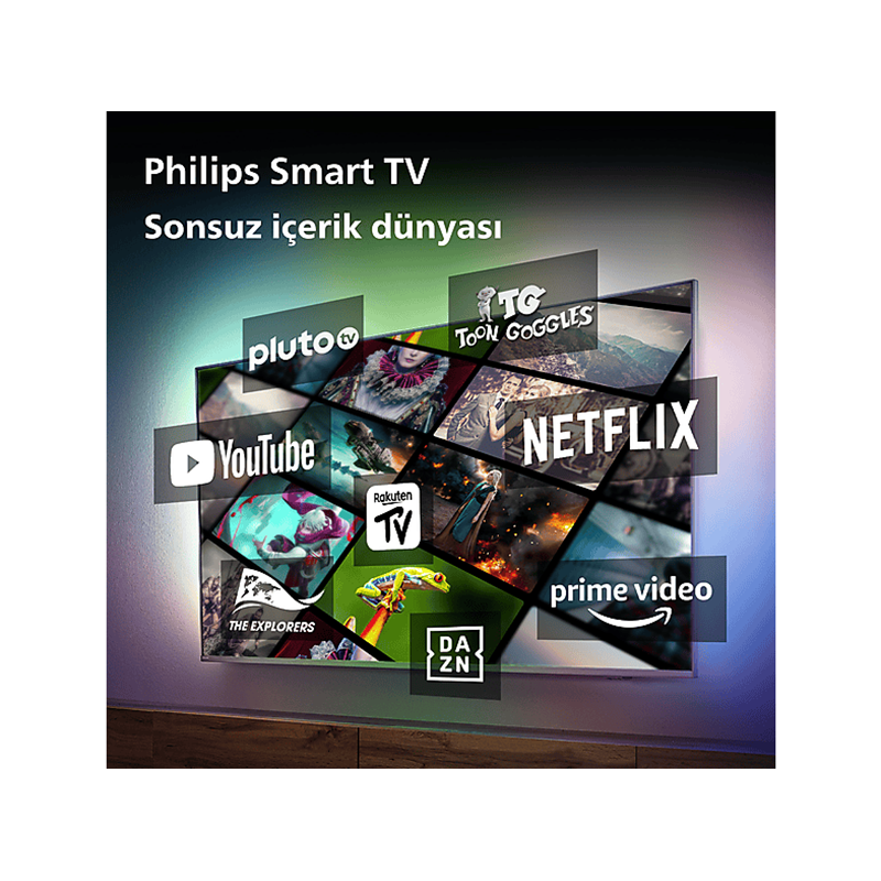Philips 43PUS8108/62 43 inç 108 Ekran Uydu Alıcılı Smart 4K UHD Ambilight LED TV