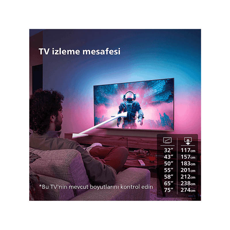 Philips 43PUS8108/62 43 inç 108 Ekran Uydu Alıcılı Smart 4K UHD Ambilight LED TV