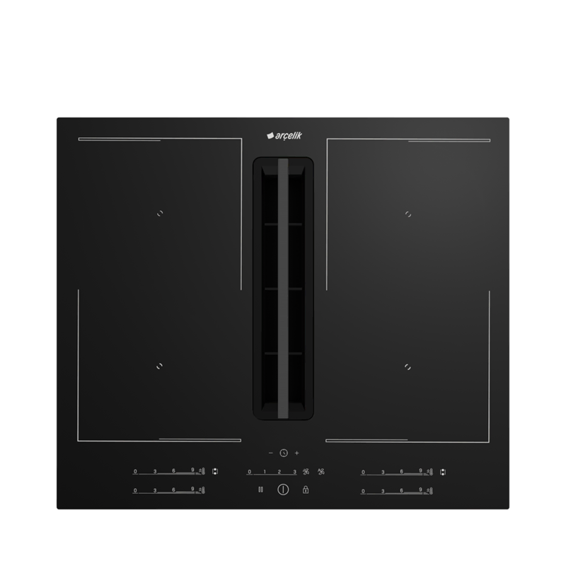 Beko BDOI 602 S Entegre İndüksiyonlu Davlumbazlı Ocak