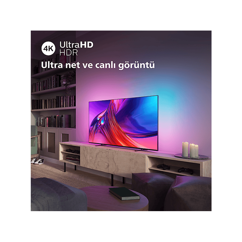 Philips 65PUS8508/62 65 inç 165 Ekran Google Smart 4K UHD Ambilight LED TV