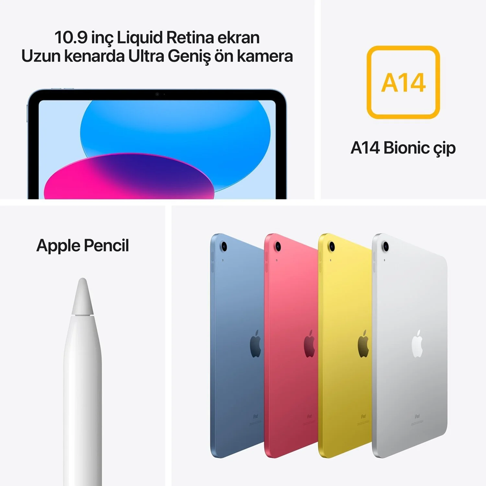 Apple İpad 10. Nesil Wi-Fi 64 GB 10.9