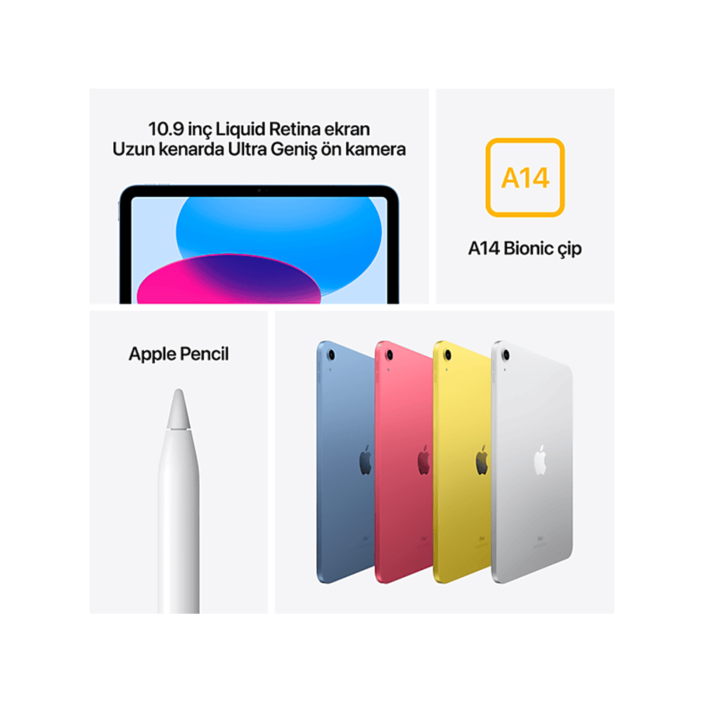Apple İpad 10. Nesil Wi-Fi 256 GB 10.9