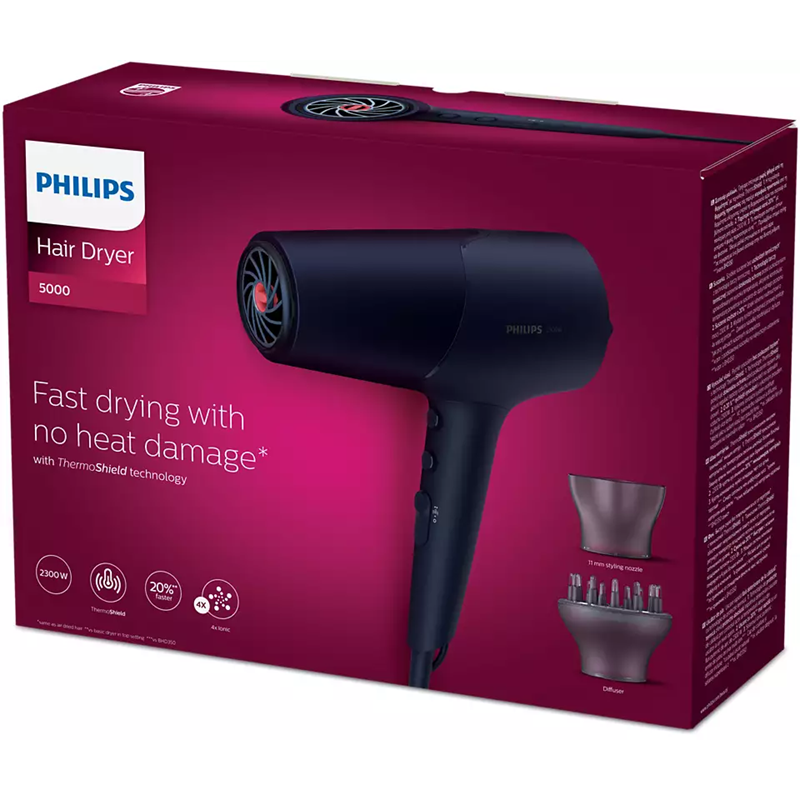 Philips 5000 Series BHD510/00 ThermoShield 2300 W Saç Kurutma Makinesi