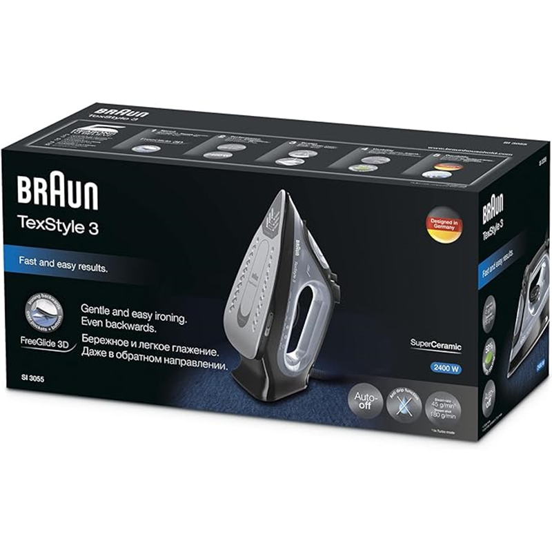 Braun Texstyle 3 SI 3055 BK 2400 W Buharlı Ütü