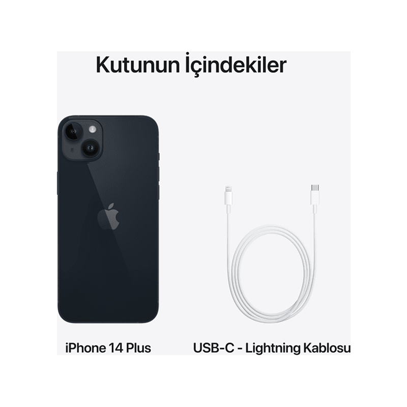 iPhone 14 Plus 256 Gb Akıllı Telefon Gece Yarısı