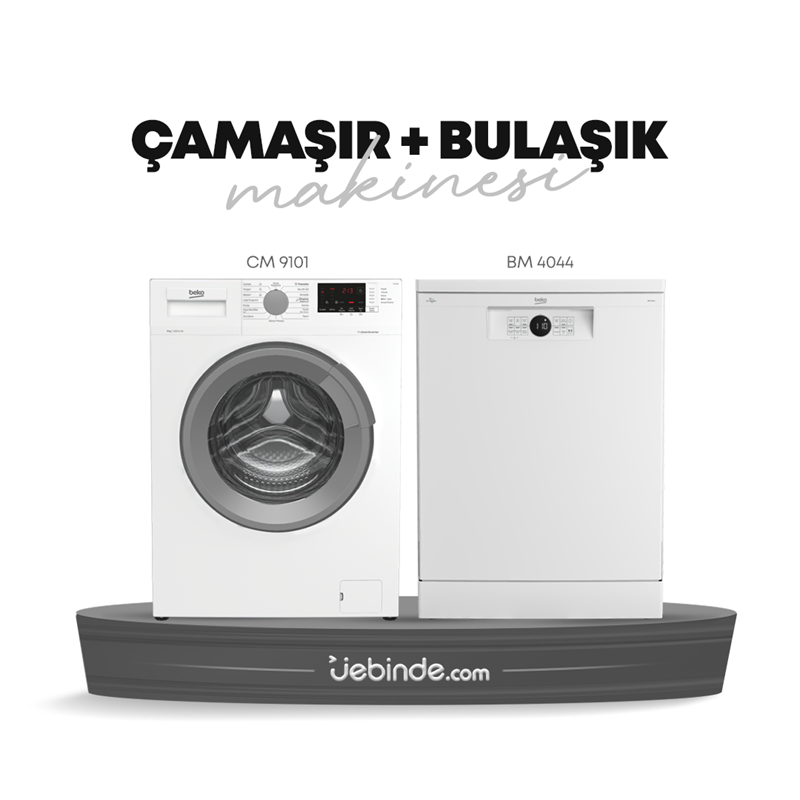 Beko 2 li Çamaşır ve Bulaşık Paketi-3 (CM 9101 + BM 4044)