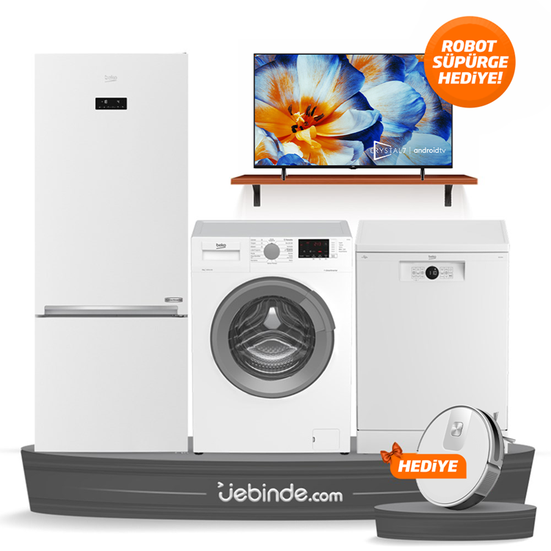 Beko 5 li Avantaj Çeyiz Paketi-1 (BM 4044 + CM 9101 + 670531 EB + B50 D 790 B + RS 2221)