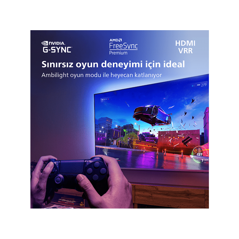 Philips 65OLED807 65" 164 Ekran Uydu Alıcılı Android Smart 4 Taraflı Ambilight 4K Ultra HD OLED TV