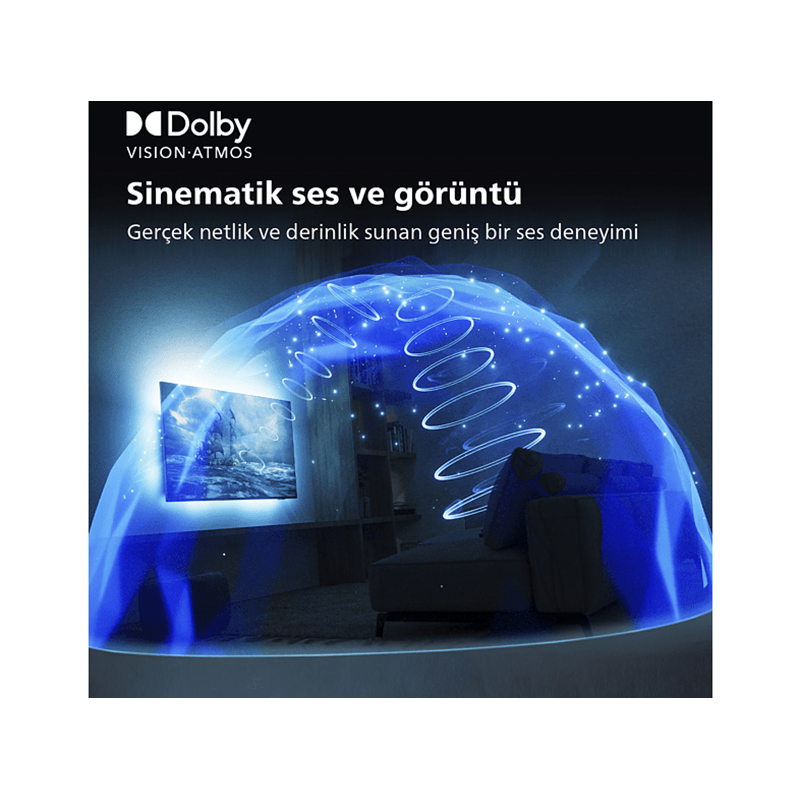 Philips 65OLED807 65" 164 Ekran Uydu Alıcılı Android Smart 4 Taraflı Ambilight 4K Ultra HD OLED TV