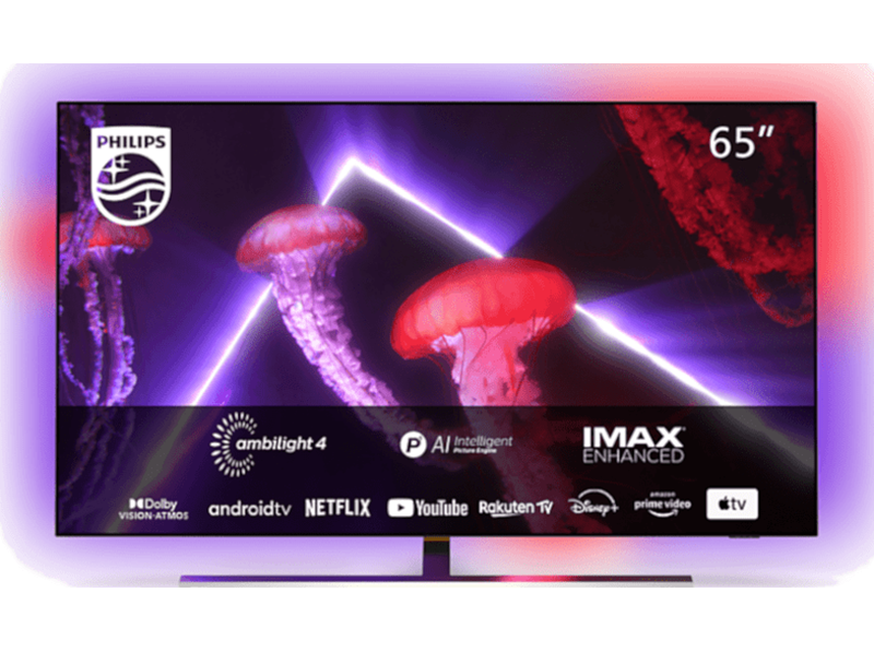 Philips 65OLED807 65" 164 Ekran Uydu Alıcılı Android Smart 4 Taraflı Ambilight 4K Ultra HD OLED TV