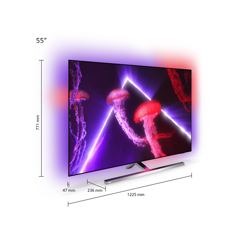 Philips 65OLED807 65" 164 Ekran Uydu Alıcılı Android Smart 4 Taraflı Ambilight 4K Ultra HD OLED TV