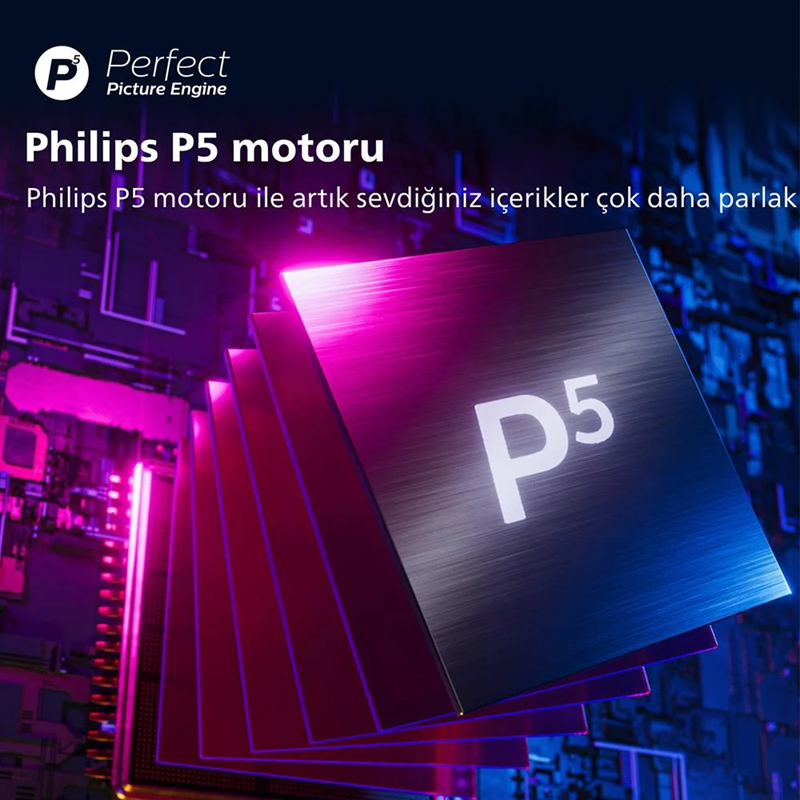 Philips 50PUS8807 50" 126 cm The One 4K UHD Android TV 3 Taraflı Ambilight Uydu Alıcı