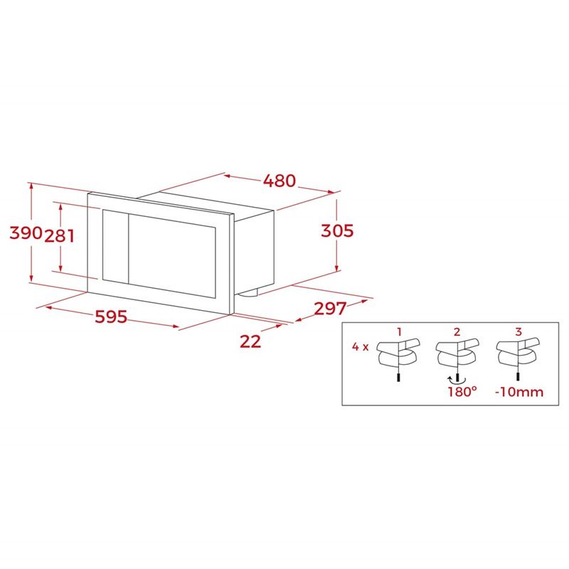 Teka MB 620 BI SS Ankastre Mikrodalga Fırın